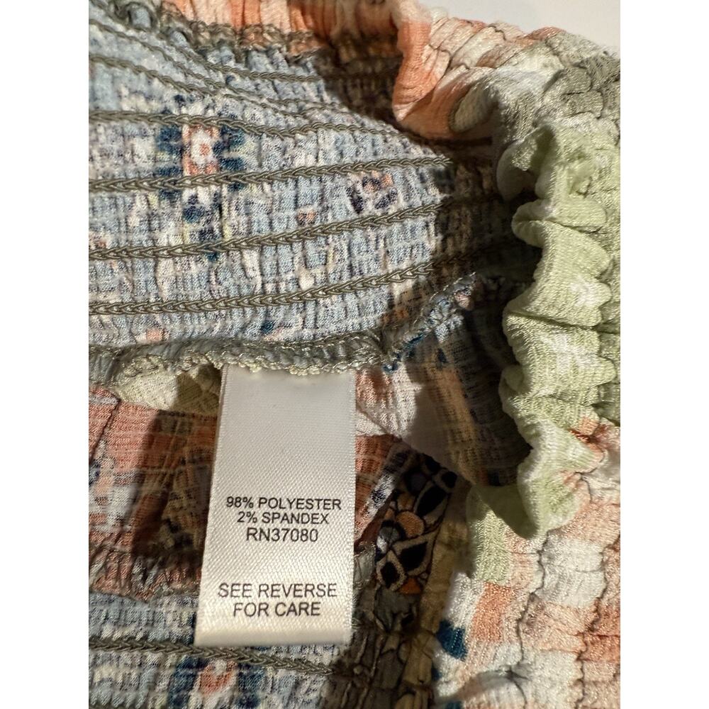 Cato Patchwork Button Front Maxi Skirt Size L Boh… - image 6